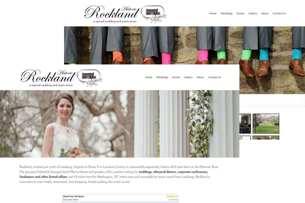 screenshot of Historic Rockland's website